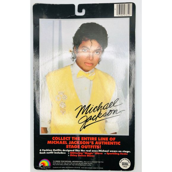 Vintage Michael Jackson 1984 LJN 12" Grammy awards doll outfit carded sealed - Picture 2 of 2